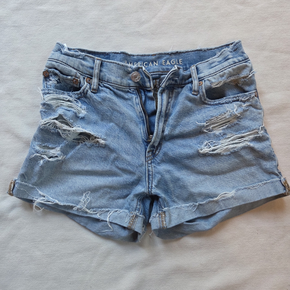 American Eagle Blue Jeans Shorts Size 000